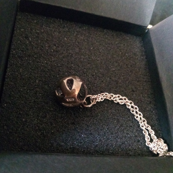 MOSCHINO Vintage silver Necklace 925 Bijoux - Picture 4 of 7